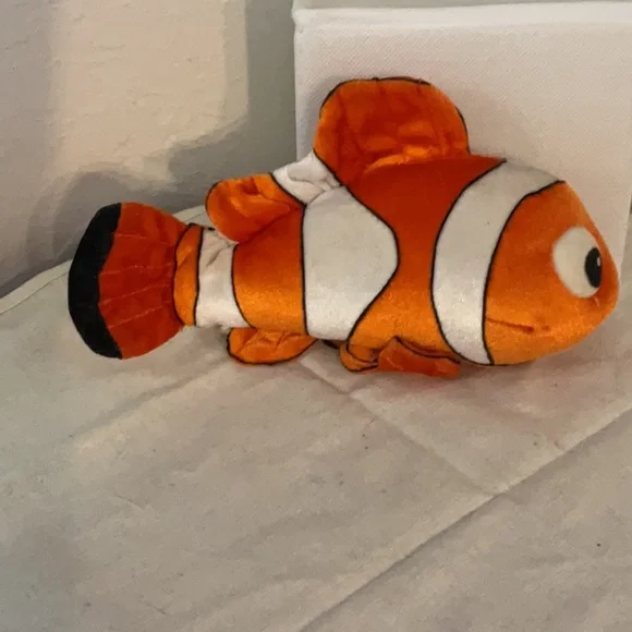 Sale! Disney Store Pixar Finding Nemo Plush Toy, 9”, Orange/White - Picture 3 of 6